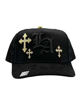 Gorra visera semicurva broche casual Big Boss La Cruz Gold para hombre