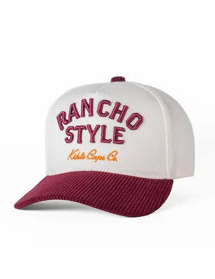 Gorra visera curva broche casual Kiblo Caps Co western malbec unisex
