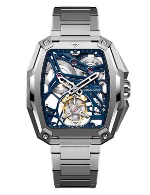 Reloj pulsera Ciga Design Hunter Tourbillon Blue para hombre Z037-TIBU-1T6B