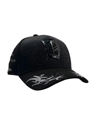 Gorra visera curva snapback casual Innedit Genesis Black para hombre