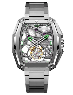 Reloj pulsera Ciga Design Hunter Tourbillon Silver para hombre Z037-TT01-1T6B