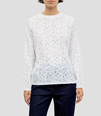 Playera cuello redondo manga larga fantasía Mujer