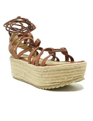 Sandalia La Mala Camel para mujer