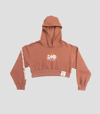 Sudadera crop con capucha SMR Mujer