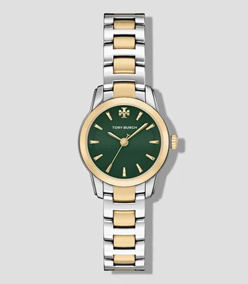Reloj Miller Round Small Clásico Plata, Dorado, Verde