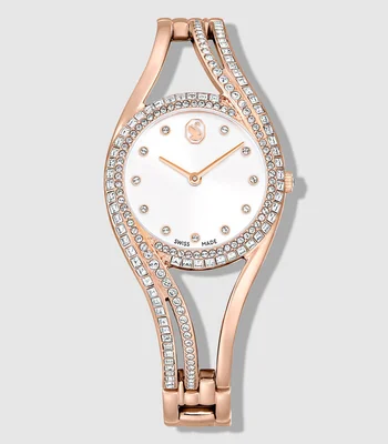 Reloj para Mujer Hyperbola Bangle casual tono oro rosa