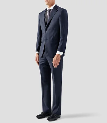 Traje de lana corte slim a rayas Hombre