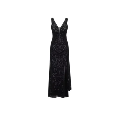 Vestido de Fiesta Largo con Abertura en Pierna Nina Ferre para Mujer
