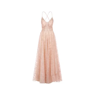 Vestido de Fiesta Largo con Transparencias Nina Ferre para Mujer.