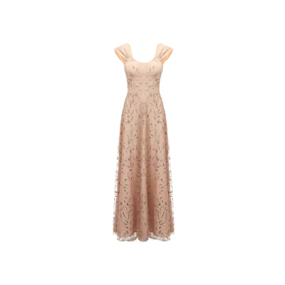 Vestido de Fiesta Largo con Tirante Ancho Nina Ferre para Mujer.