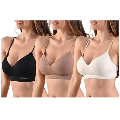 Set 3 Brasier Basic Confort Daisy Fuentes para Mujer
