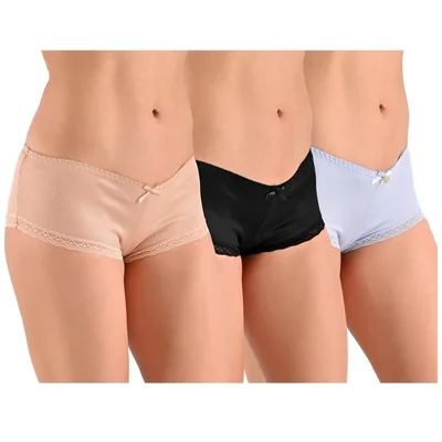 Set Panty 3 Piezas Encaje Daisy Fuentes para Mujer