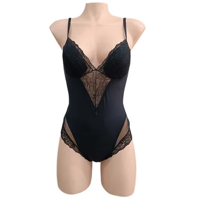 Body Microfibra con Encaje Zelina para Mujer