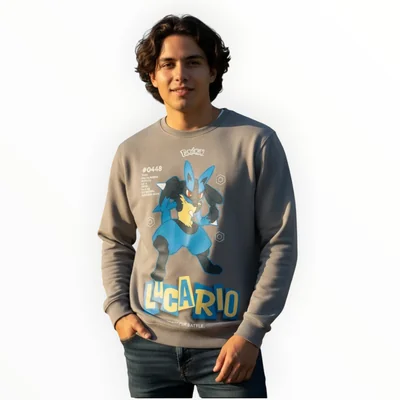 Sudadera Casual Pokemon Lucario #0448 Caballero