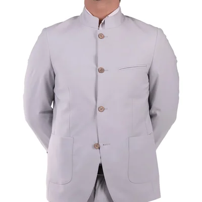 Saco Cuello Mao con Bolsillos Lmental para Hombre