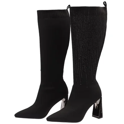 Botas Altas con Brillos Wushinno para Mujer