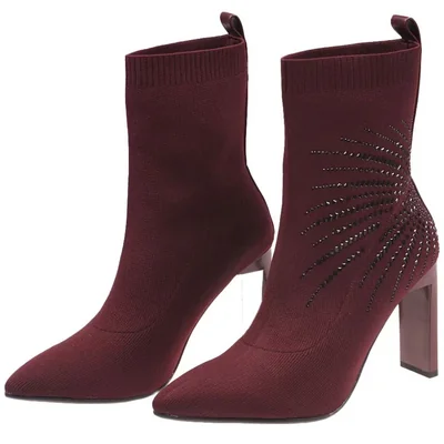 Botines con Pedrería Wushinno para Mujer