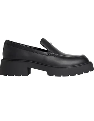 Zapato calvin klein bruna de cuero para mujer