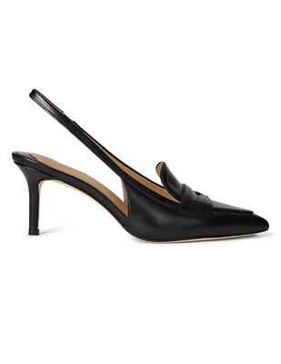 Zapatilla de piel Lauren Ralph Lauren