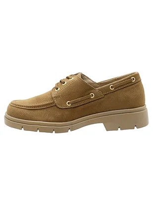 Zapato green love flex step de gamuza para mujer
