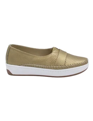 Mocasín Senties de piel para mujer