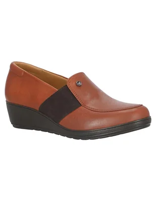 Zapato W Confort de piel para mujer