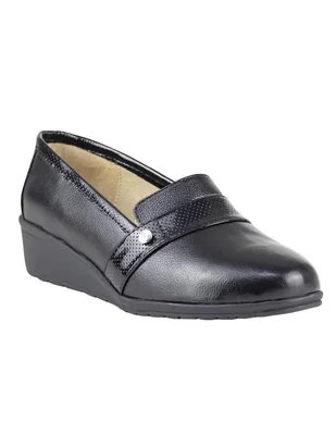 Mocasín Capricho de piel para mujer