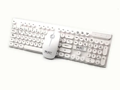 Combo Teclado Y Mouse Inalámbricos Blanco