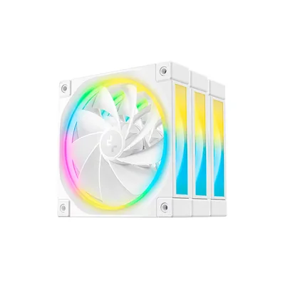 Ventilador Deepcool Fl12r 3 En 1 Blanco Rgb 120mm 3 Pack