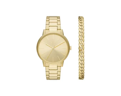 Reloj Armani Exchange Ax7144set Color Dorado