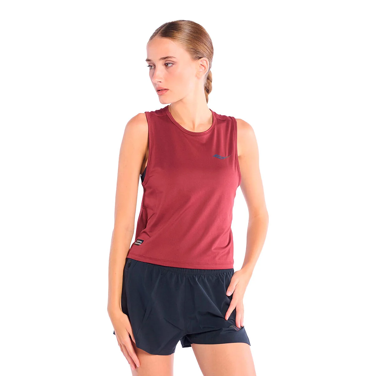Playera Saucony Stopwatch Crop Tank