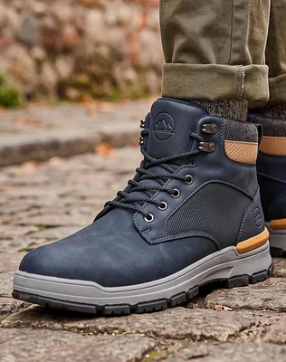 Botin Hombre Casual Azul Via Urbana 06804503