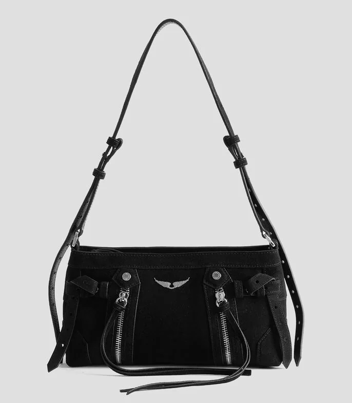 Bolsa crossbody en piel sólido Mujer