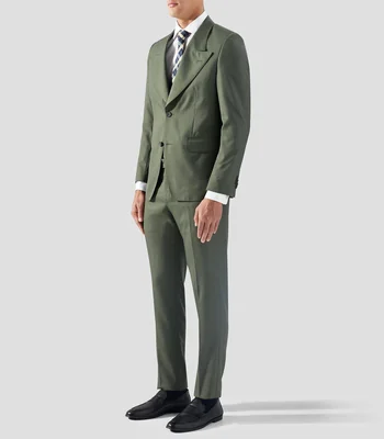 Traje corte slim liso Hombre