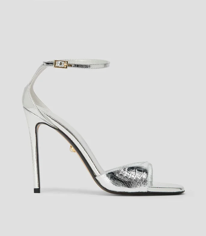 Sandalias con tacón alto delgado Mujer