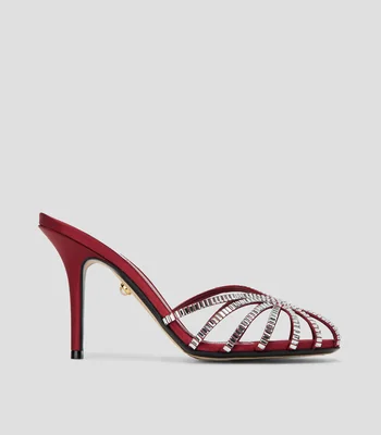 Sandalias con tacón alto delgado Mujer