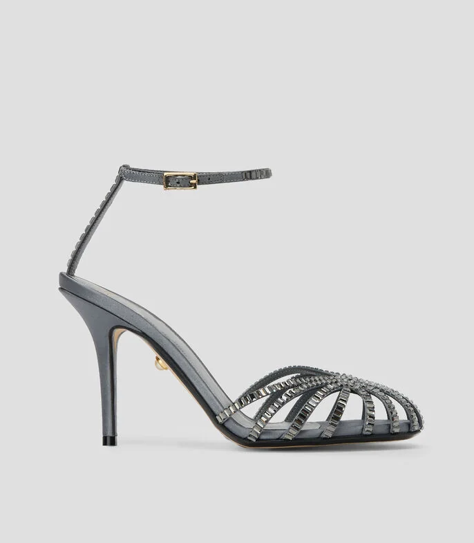 Sandalias con tacón alto delgado Mujer