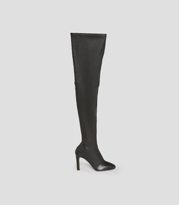Botas largas con tacón alto media luna Mujer
