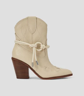Botines con Tacón Ancho de 9 cm Mujer