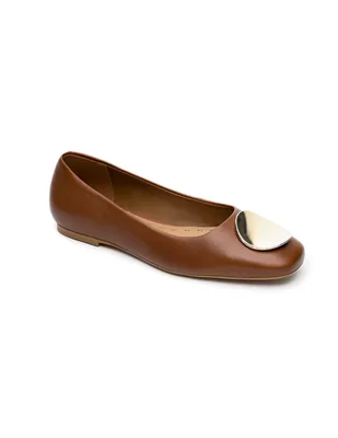 Balerina Quirelli de piel para mujer