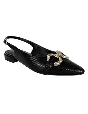Balerina Savvy de piel para mujer