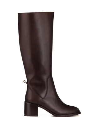 Bota abajo de la rodilla Gillio de piel para mujer