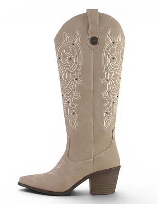 Bota cowboy abajo de la rodilla gabriela's para mujer