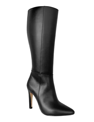 Bota abajo de la rodilla Savvy de piel para mujer