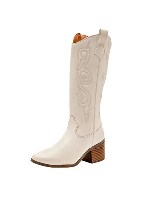 Bota cowboy media pierna Maxim para mujer