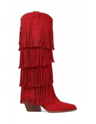 Bota cowboy abajo de la rodilla gwin para mujer