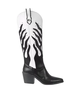 Bota cowboy abajo de la rodilla Kuali Shoes Vaqueras para mujer