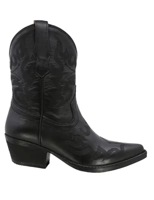 Bota arriba del tobillo Texaban de piel para mujer