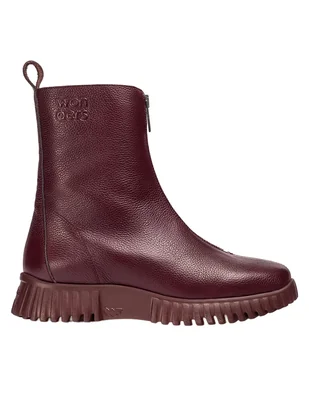 Bota arriba del tobillo wonders de piel para mujer