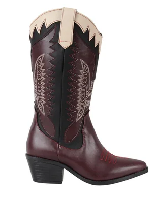 Bota cowboy abajo de la rodilla Kuali Shoes Vaqueras para mujer